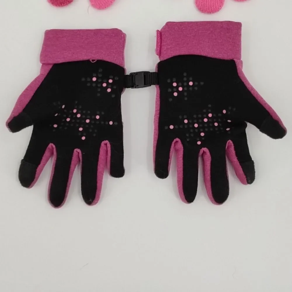 Head & Disney Pink and Magenta Kids Mittens Gloves Three Pair